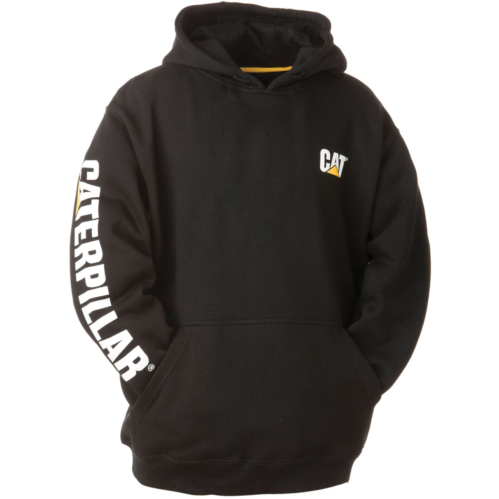 Caterpillar Men's Trademark Banner Hoodies Black CAT-23416